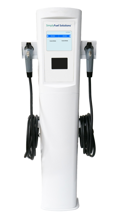 Double EV Charger Pedestal model